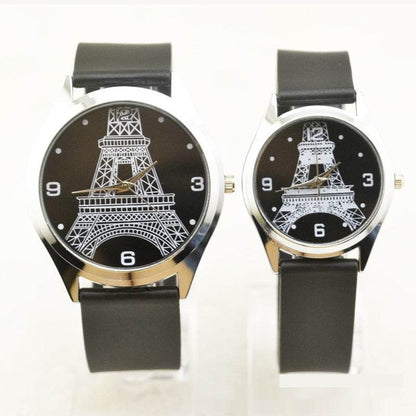 Paris Tower Couple Watches - Stylish Set for Men & Women, Durable Design - Buy Center