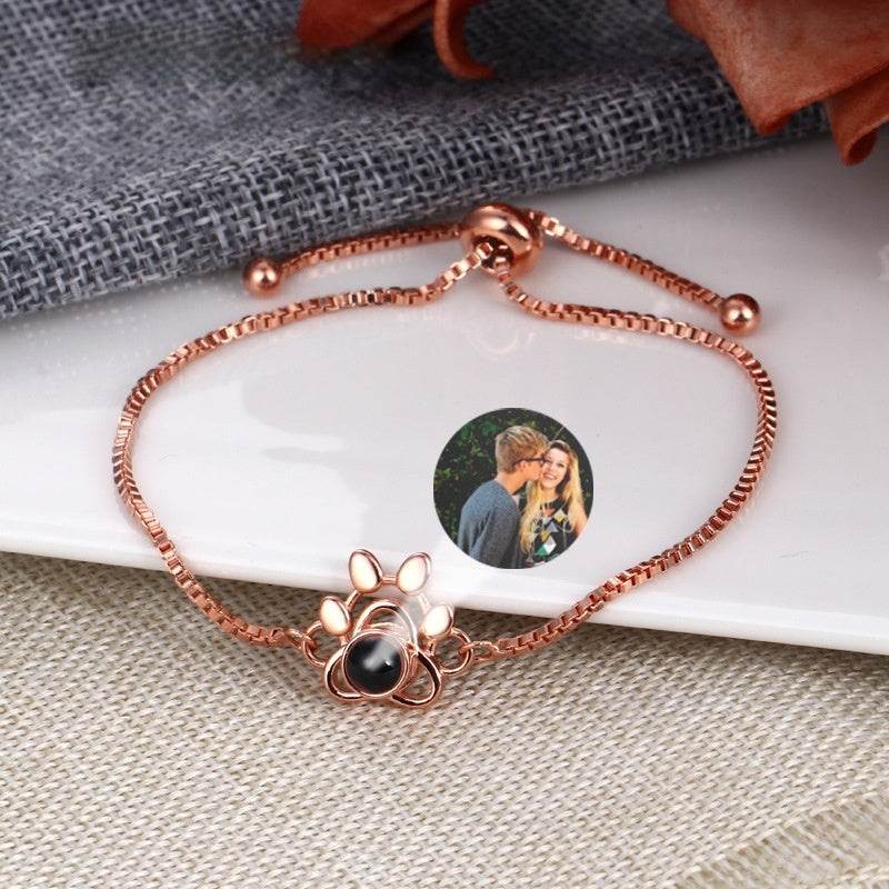 Customized Animal Bracelet - Micro Carved Dog Claws for Couples in Copper - Buy Center