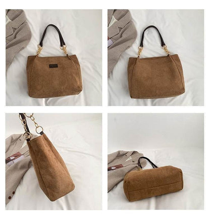 Buycenter Women's Retro Shoulder Bag - Commuter Style, Soft PU Material - Buy Center