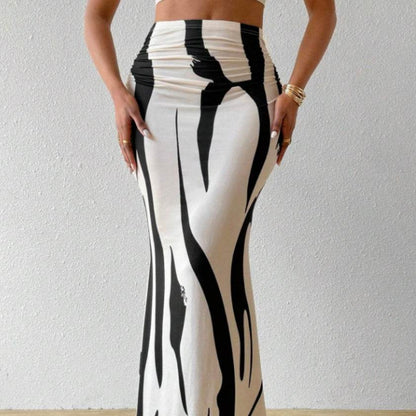 Buycenter Women's Casual Pleated Skirt - Stylish Mermaid Design, Multiple Sizes - Buy Center