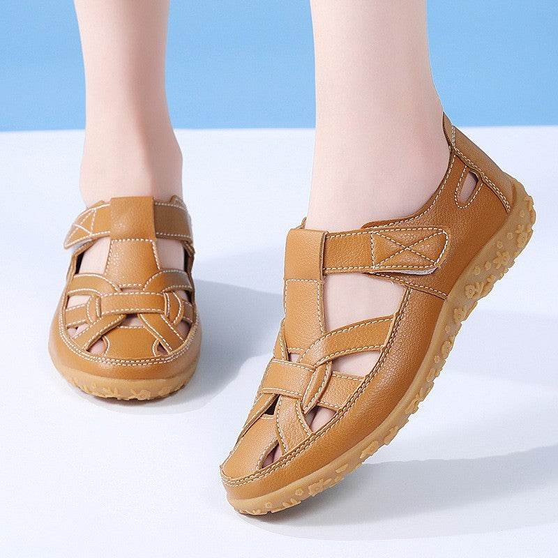 Beach Hollowed Flat Sandals - Stylish Comfort for Casual Summer Wear - Buy Center