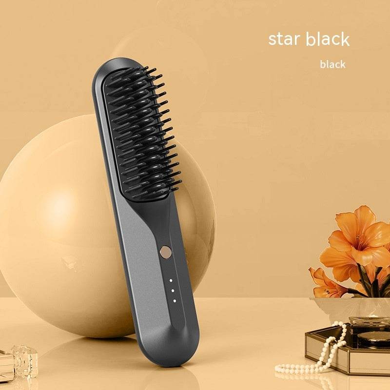 Wireless Hair Straightening Comb - Quick Heating & Portable Design - Buy Center