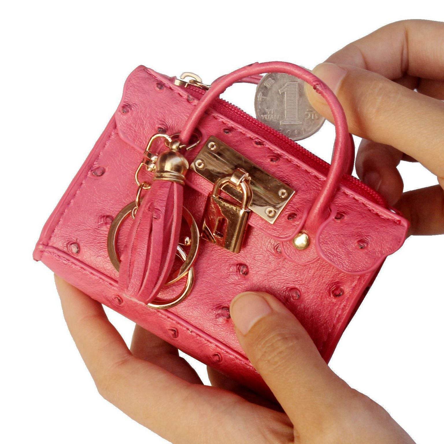 Trendy Fashionable Leather Mini Handbag with Tassels - Solid Color - Buy Center