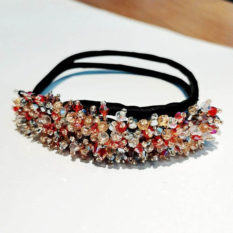 Korean Flower Bud Crystal Hairpin - Elegant Headgear for Stunning Braids - Buy Center