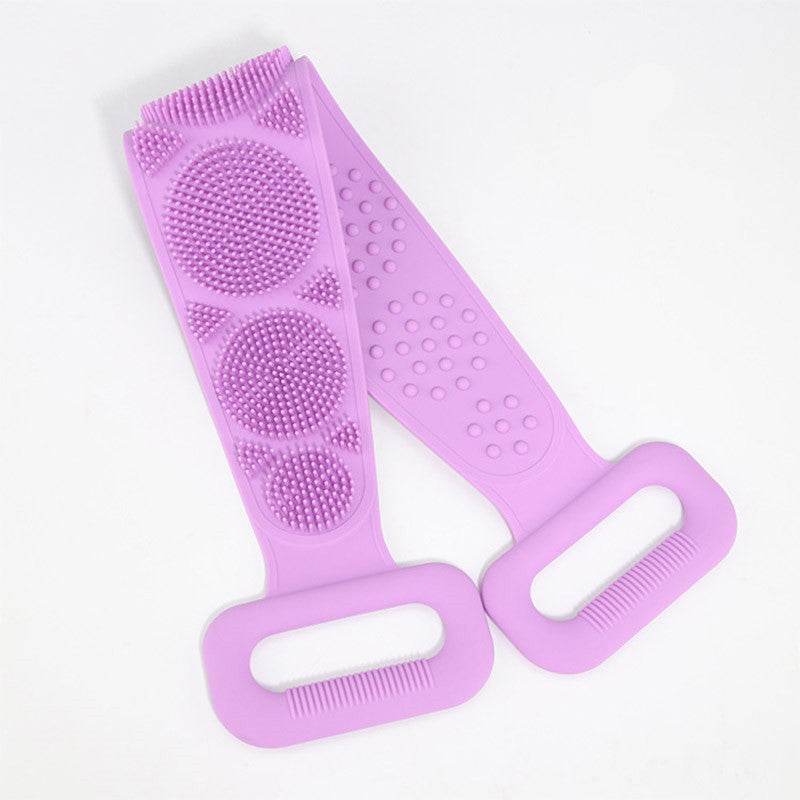 Premium Bath Towel Silicone Rubbing Back Towel - Double-Sided Comfort - Buy Center