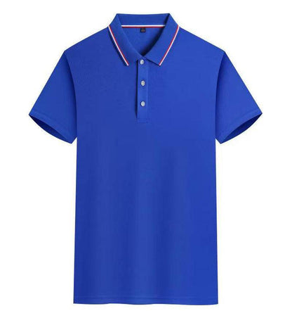 Short-Sleeved Business Polo Shirt - Asymmetric Fit in Multiple Colors - Buy Center
