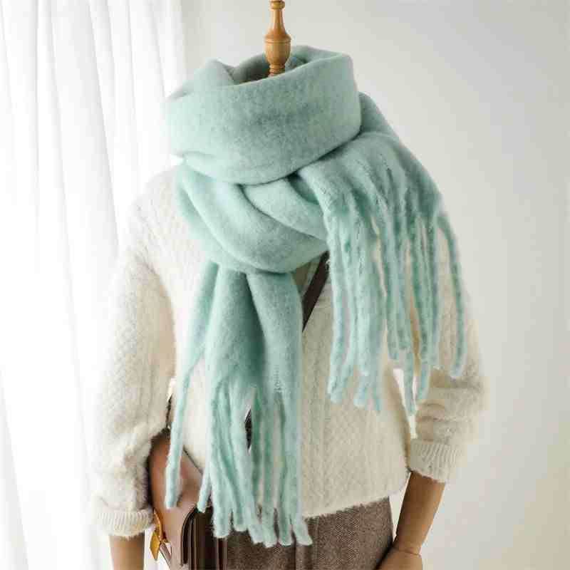 Women's Cashmere Winter Scarf - Soft Terylene Wrap for Cold Weather Style - Buy Center