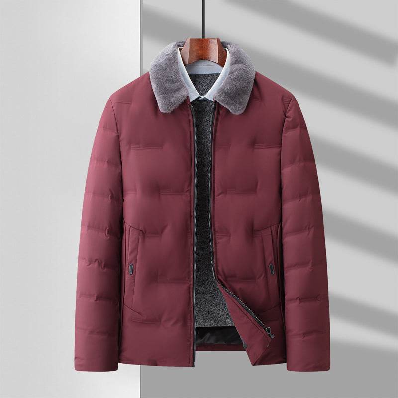 Detachable Wool Lapel Business Jacket - Premium Stylish Winter Coat for Men - Buy Center