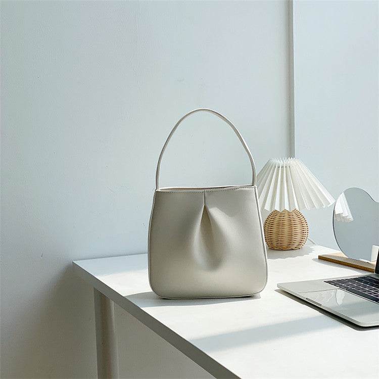 Elegant PU Pleated Handbag - Stylish Retro Clutch for Everyday Use - Buy Center