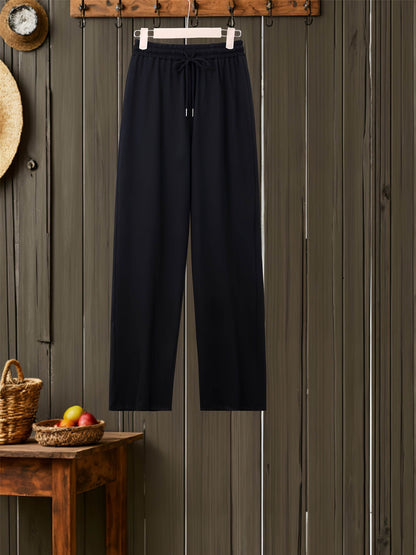 Women's Trendy Loose Striped Print Set - Long Sleeve Shirt & Pants - Buy Center