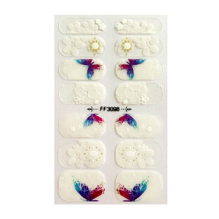 Amazon Fashion 3D Embossed Nail Stickers - Elegant Crystal Design 2025 - Buy Center