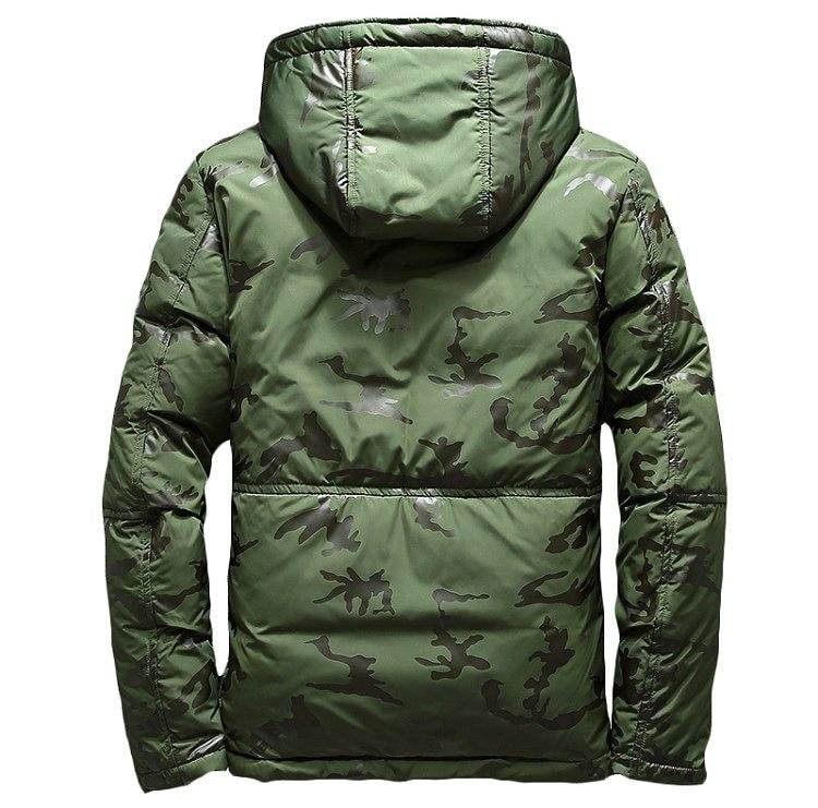 Buycenter Men's Winter Camouflage Jacket - Hooded, Slim Fit & Warm - Buy Center