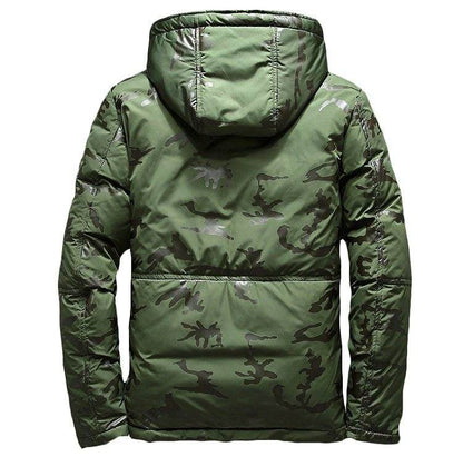 Buycenter Men's Winter Camouflage Jacket - Hooded, Slim Fit & Warm - Buy Center