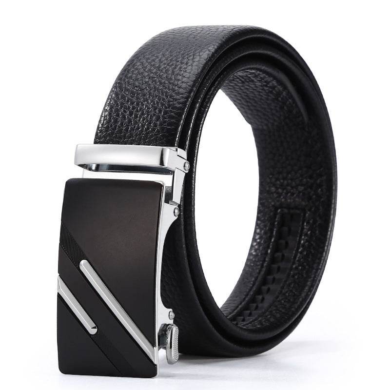Men's Automatic Leather Buckle Belt - Premium Stylish Business Accessory - Buy Center