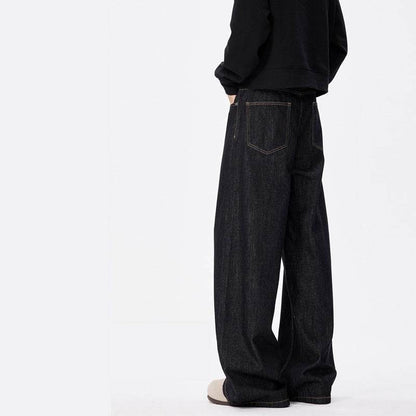 Wear-Resistant Loose Straight-Leg Jeans - Casual Wide-Leg Style - Buy Center