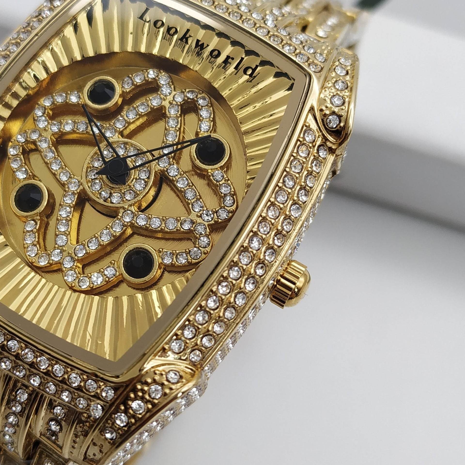 Women's Gold Diamond Bracelet Quartz Watch - Stylish & Waterproof 2025 - Buy Center