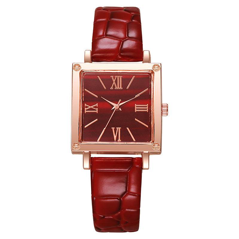 Affordable Luxury Square Watch - Bamboo Pattern for Women's Fashion - Buy Center