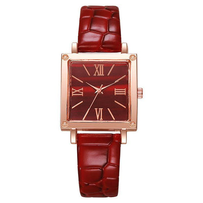 Affordable Luxury Square Watch - Bamboo Pattern for Women's Fashion - Buy Center
