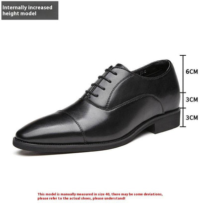 Buycenter Formal Wear Oxford Shoes - Height Increasing, Genuine Leather - Buy Center