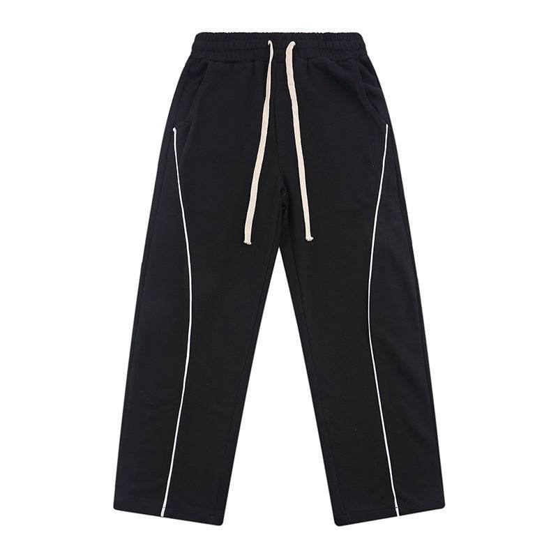 Fall-Winter Velvet Knit Sweater & Straight Slacks - Cozy Sports Style - Buy Center