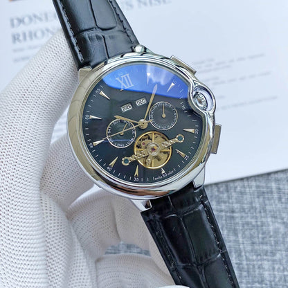 Men's Big Flywheel Automatic Watch - Elegant Tourbillon Business Style - Buy Center