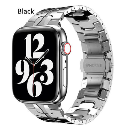 Buycenter Stainless Steel Butterfly Buckle Watch Band - Fits 49mm iWatch - Buy Center