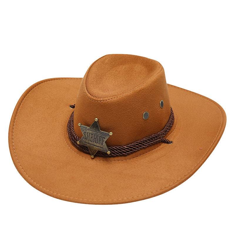 American Trend Cowboy Hat - Three Ropes, Sun Protection & Breathable Design - Buy Center
