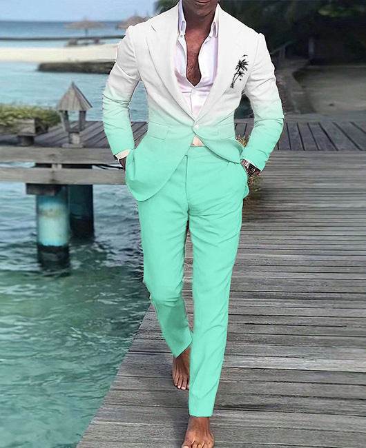 Buycenter Men's 3D Color Suit Jacket - Loose Fit for Spring & Autumn - Buy Center