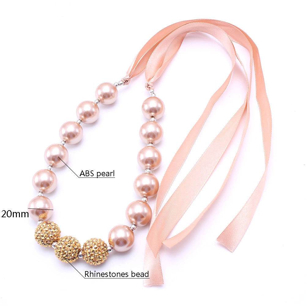 Bandage Golden Pearl Children's Necklace - Elegant Jewelry for Young Fashionistas - Buy Center