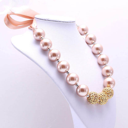 Bandage Golden Pearl Children's Necklace - Elegant Jewelry for Young Fashionistas - Buy Center