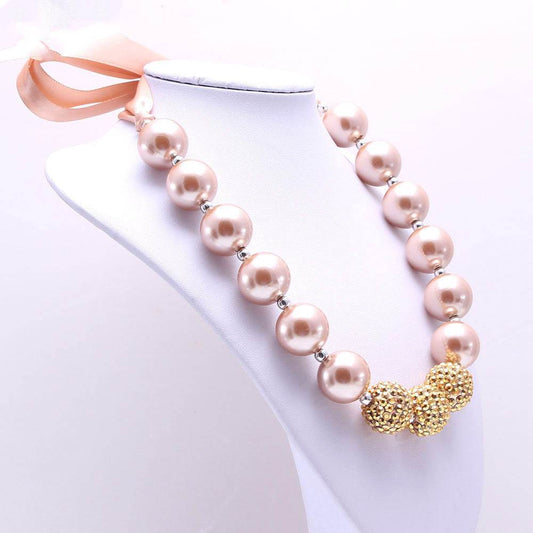 Bandage Golden Pearl Children's Necklace - Elegant Jewelry for Young Fashionistas - Buy Center