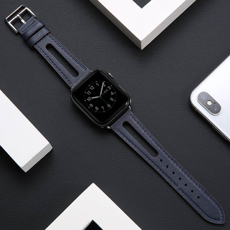 Generation Tide Men's Leather Strap - Breathable & Stylish for Apple Watches - Buy Center