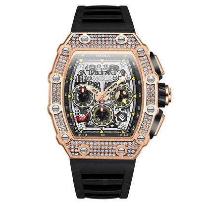Buycenter Multi-functional Mechanical Watch - Full Diamond Fashion Style - Buy Center