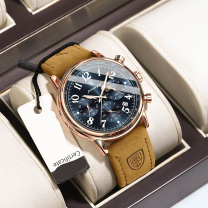 Multifunctional Luminous Quartz Men's Watch - Stylish & Versatile Design - Buy Center