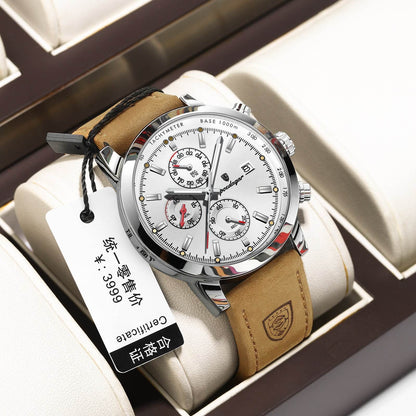 Multifunctional Waterproof Men's Quartz Watch - Stylish & Durable Design - Buy Center