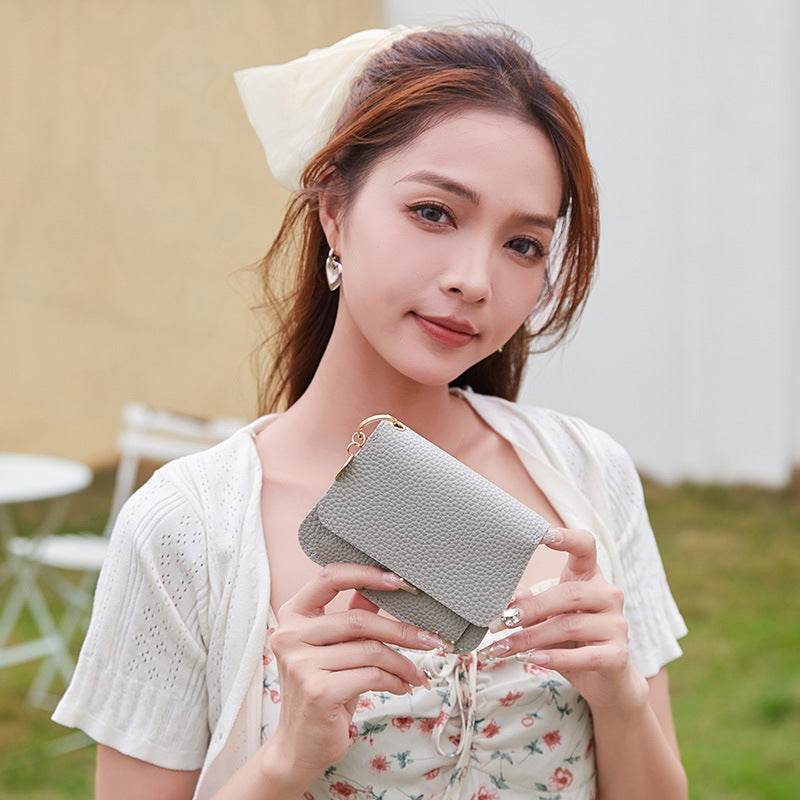 Chic Women's Magnetic Snap Wallet - Stylish PU with Multiple Card Slots - Buy Center