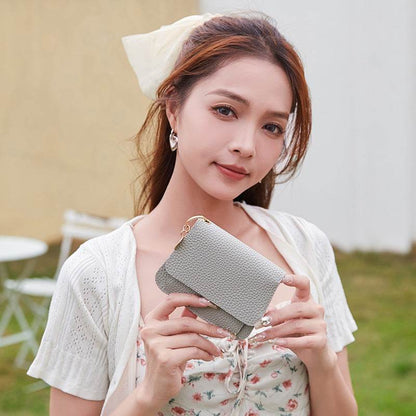 Chic Women's Magnetic Snap Wallet - Stylish PU with Multiple Card Slots - Buy Center