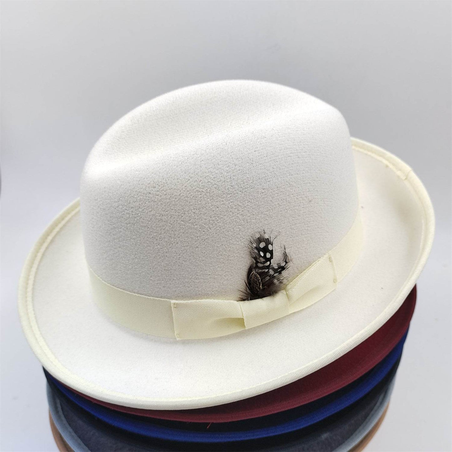 Men's Billycock Felt Hat - Stylish, Breathable, Sun Protection Fedora - Buy Center