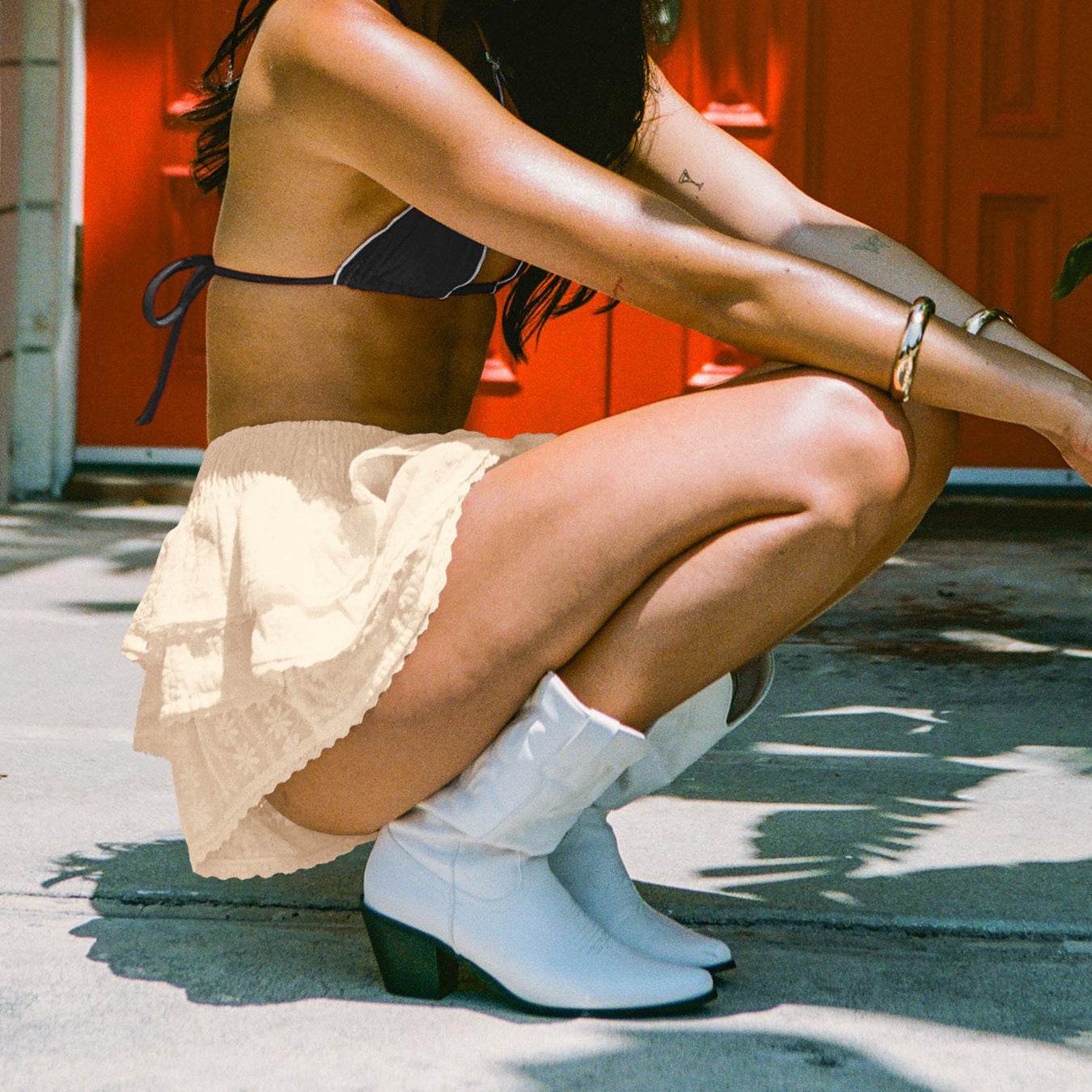 Buycenter Women's Bow Decorative Lace Half-Length Bud Skirt - Stylish & Chic - Buy Center