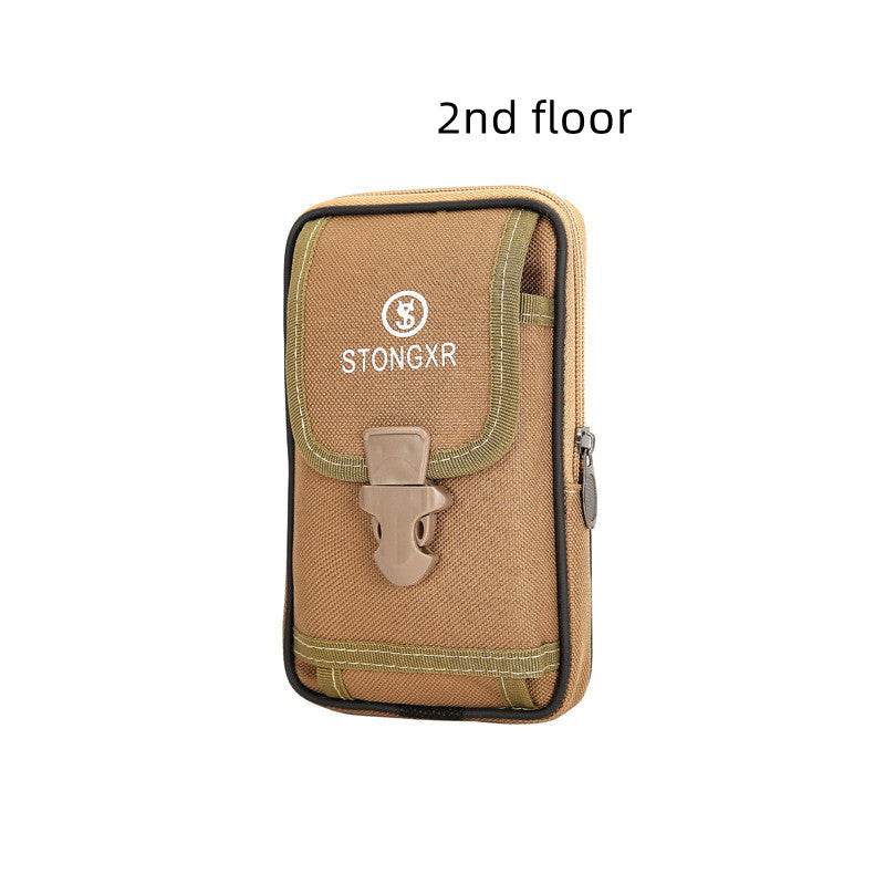 Stylish Oxford Cloth Waterproof Phone Bag - Trendy Zipper Waist Bag - Buy Center