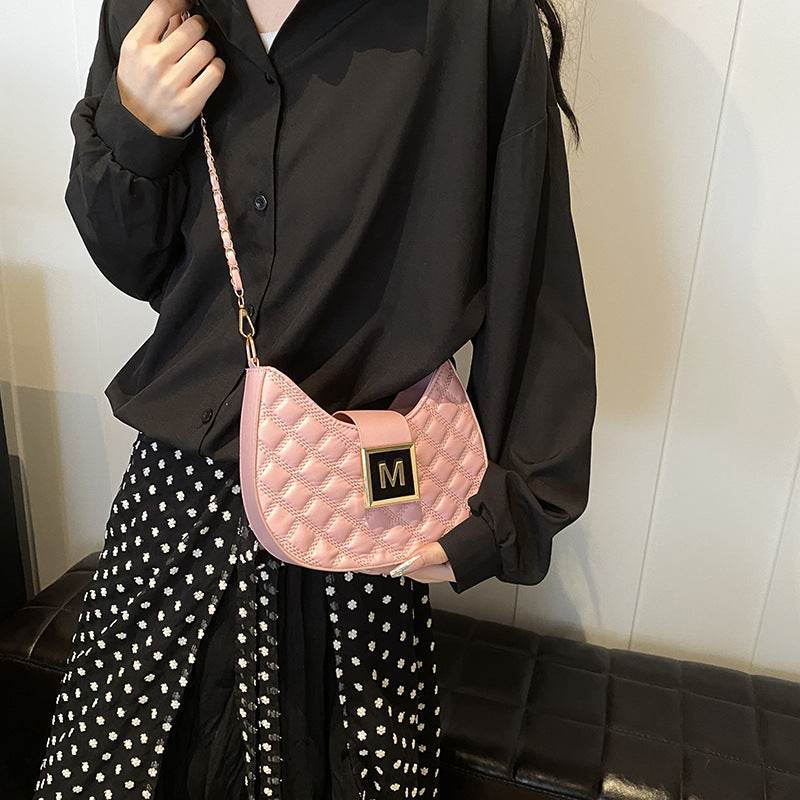 Women's Rhombus Chain Messenger Bag - Stylish & Versatile Crossbody 2025 - Buy Center