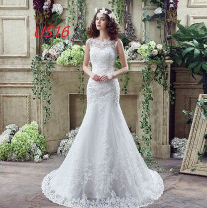 Buycenter Lace Mermaid Wedding Dress - Sexy Trailing Design for Brides - Buy Center