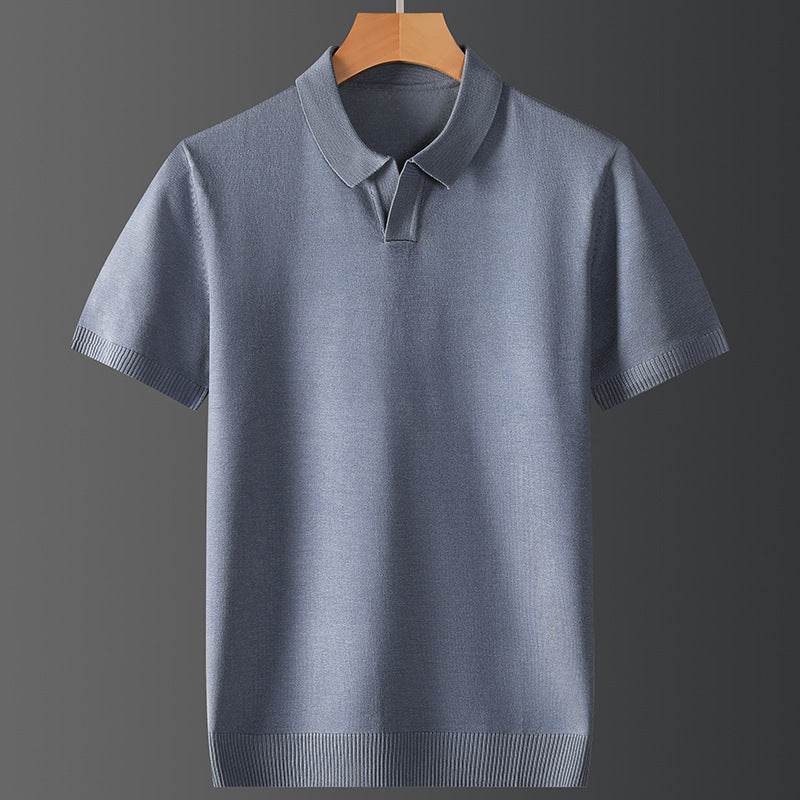 Trendy Men's Polo Shirt - Mercerized Cotton, Short Sleeve for Fall/Winter - Buy Center