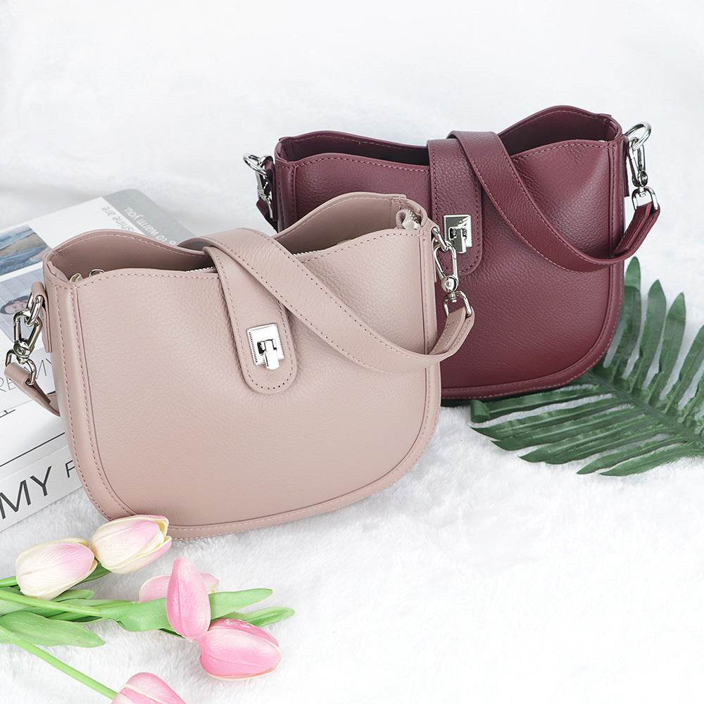 Vintage Saddle Women's Shoulder Messenger Bag - Stylish Cowhide Leather - Buy Center