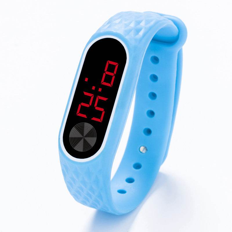 Silicone LED Children's Watch - Fun Red & White Lights, Calendar Display - Buy Center
