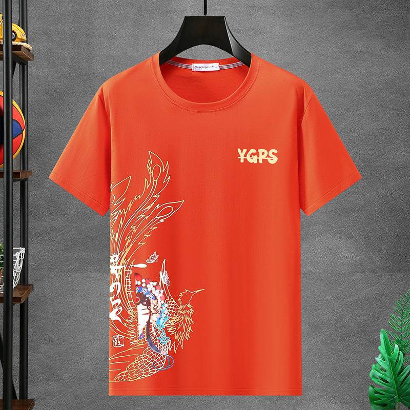 Men's Plus Size Oversized Short Sleeve T-shirt - Cotton Blend, Loose Fit - Buy Center