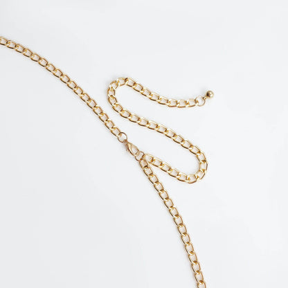 Classic Retro Turquoise Waist Belly Chain - Stylish Summer Body Jewelry - Buy Center