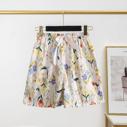 Casual Women's Cotton Silk Pajama Shorts - Lightweight and Breathable Summer Style - Buy Center