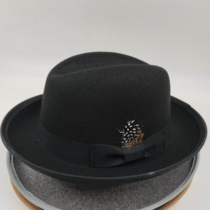 Men's Billycock Felt Hat - Stylish, Breathable, Sun Protection Fedora - Buy Center