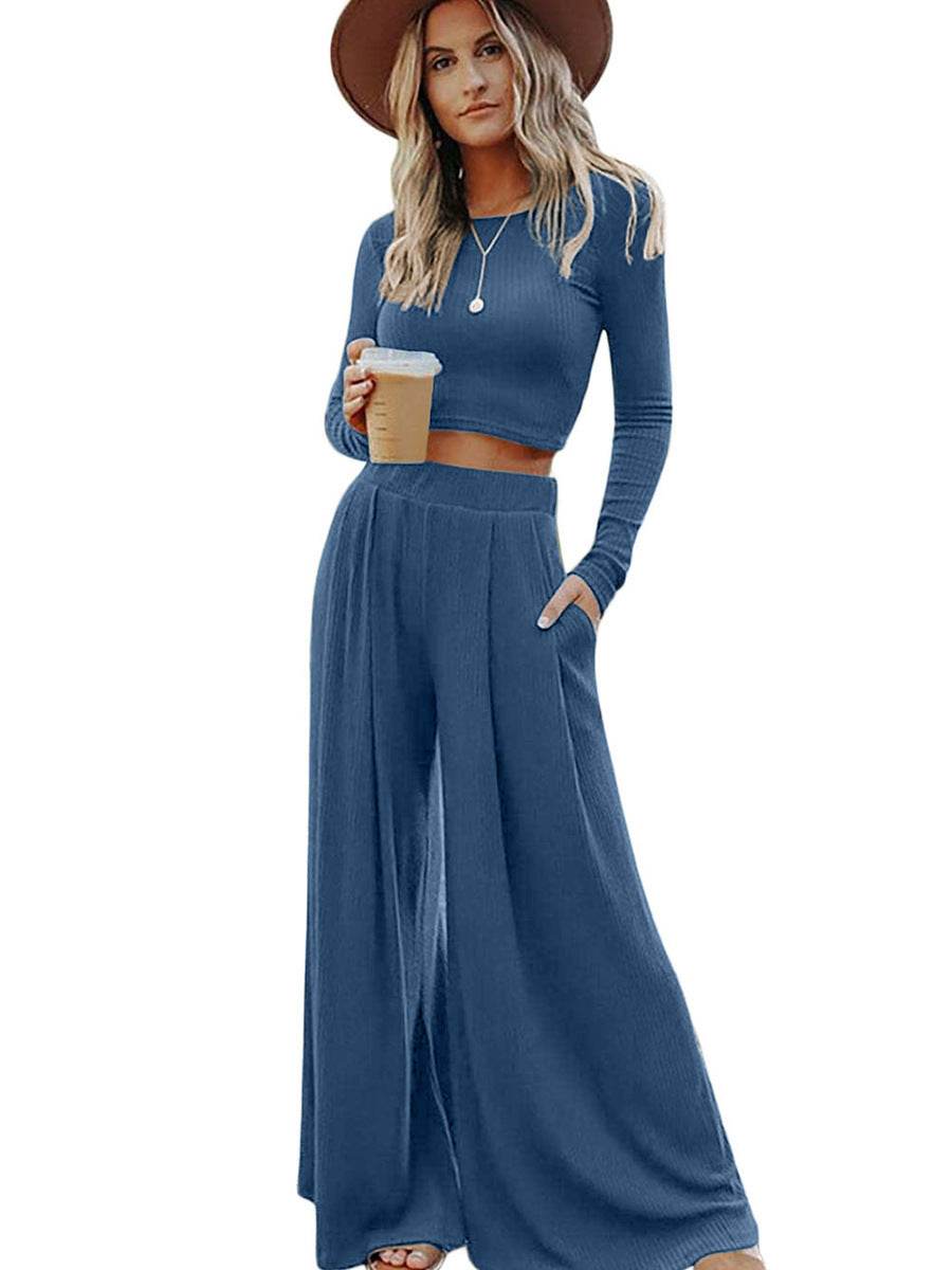 Buycenter Shiying Women's Casual Trousers Suit - Solid Colors, Japanese Style - Buy Center